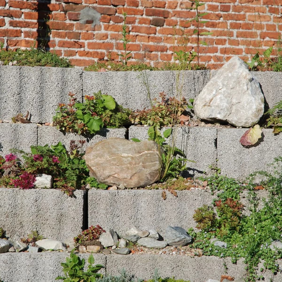 Terraced Garden Wall — Retaining Walls