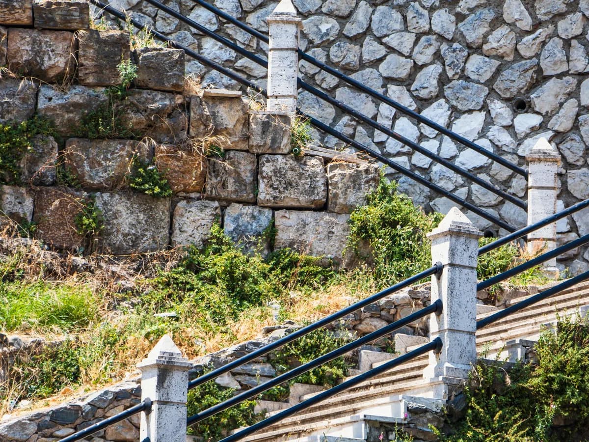 Steps & Stairs — Safe, solid steps and stairs in stone, block, and concrete.